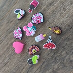 Girl Themed Croc Shoe Charms Bright Colors